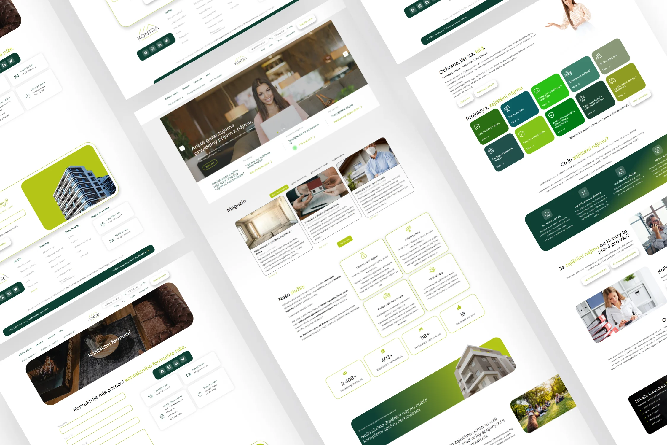 Ukázka projektu Kontra — web
